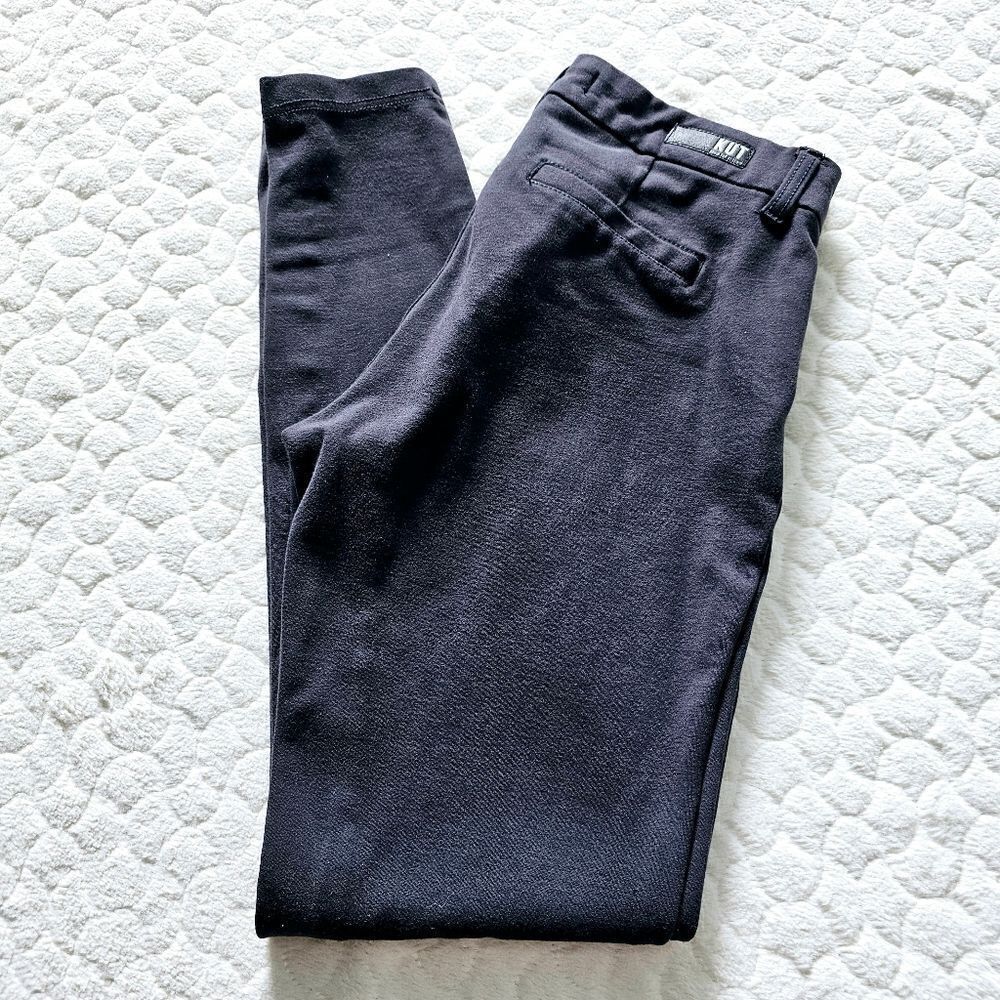 Kut from the Kloth Mia Ankle Skinny pants black 4 soft comfy